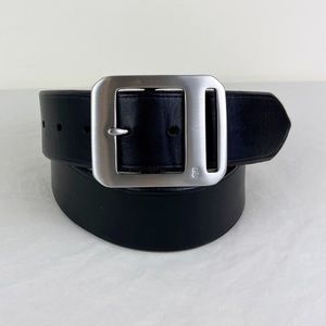 Ralph Lauren Wide Black Leather Belt